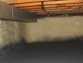 crawl space spray insulation for Massachusetts